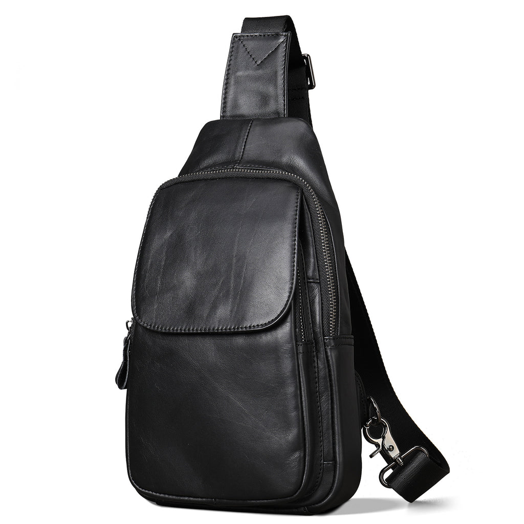 Sac de poitrine en cuir pour hommes