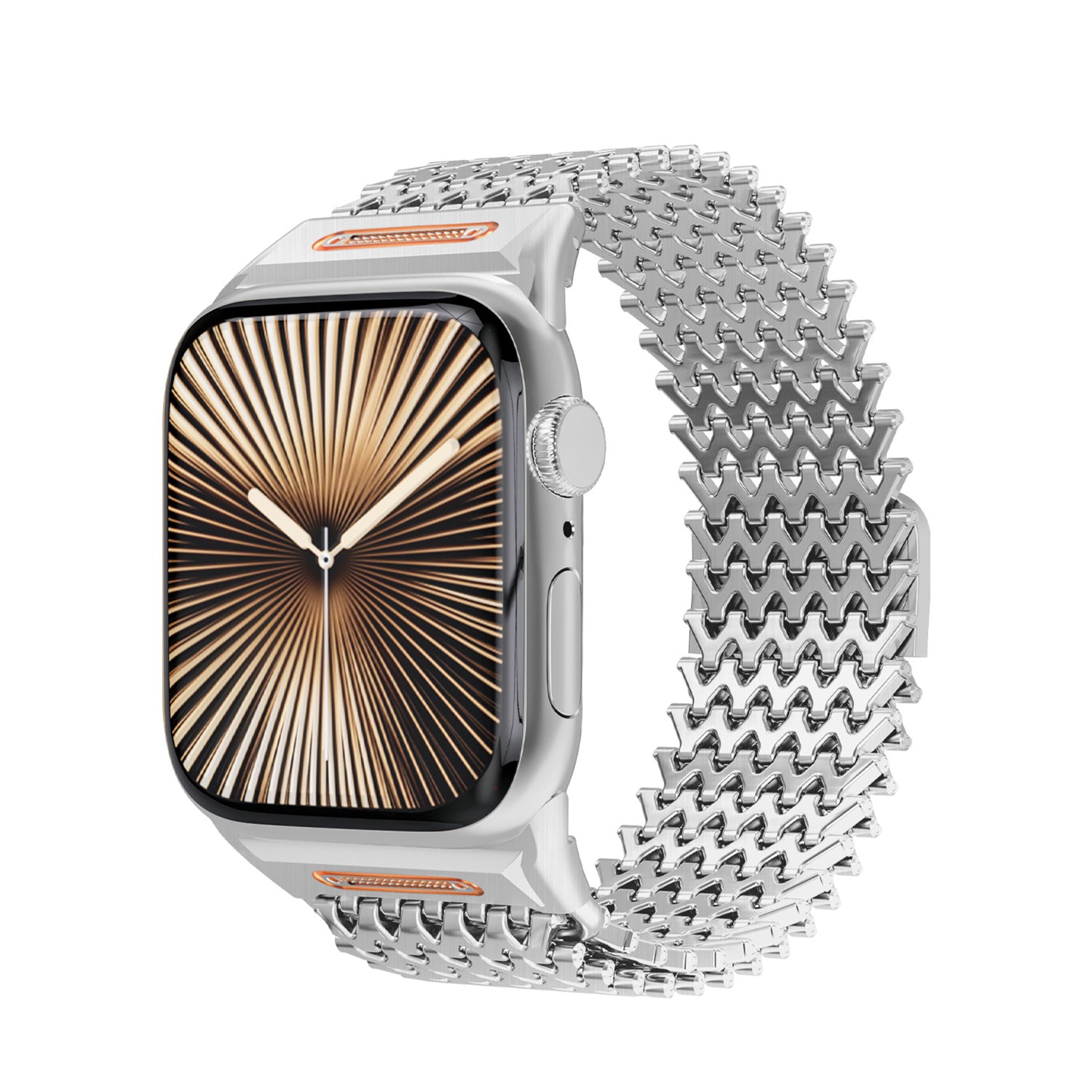 Bracelet milanais avec fermoir magnétique métallique en forme de W à l'échelle Dragon