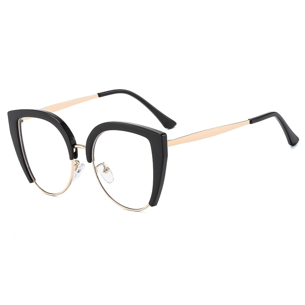 Lunettes de vue décontractées de style européen et américain avec lumière bleue