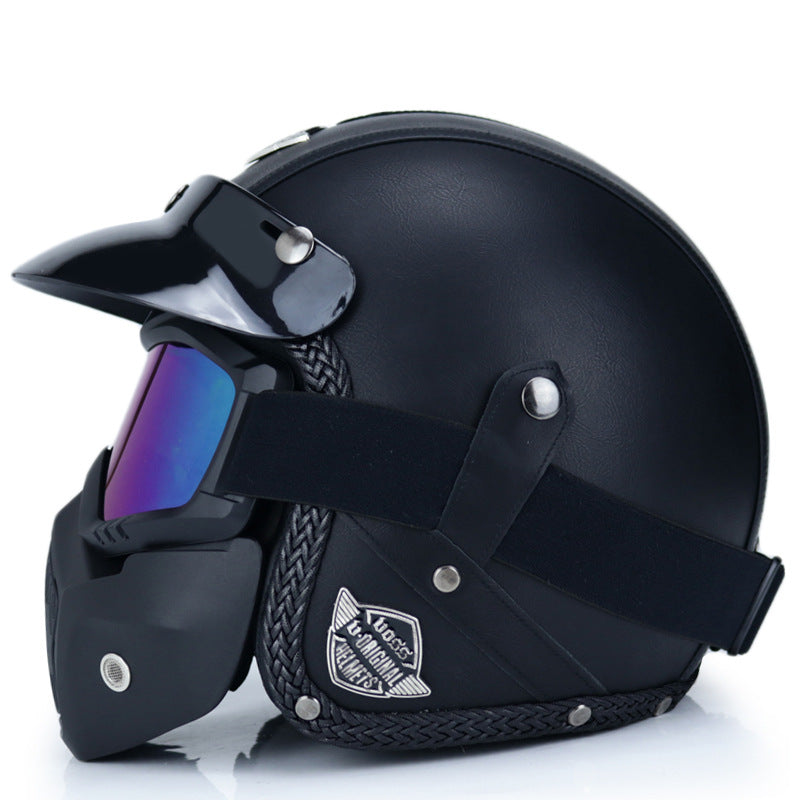 Retro Moto Casque Homme Moto