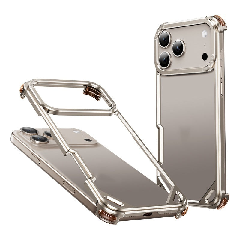 Convient pour 1716promax Seahorse Buckle Frame with Lens Phone Case 15 Metal