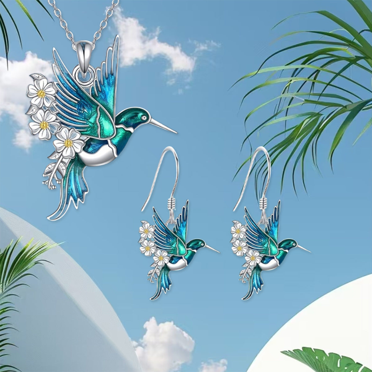 Ensemble de colliers pendentif pour colibris