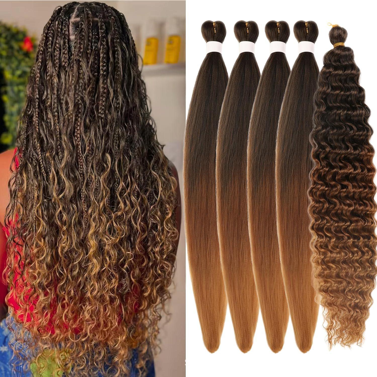 Ensemble de tresses pour cheveux bohème pour femmes