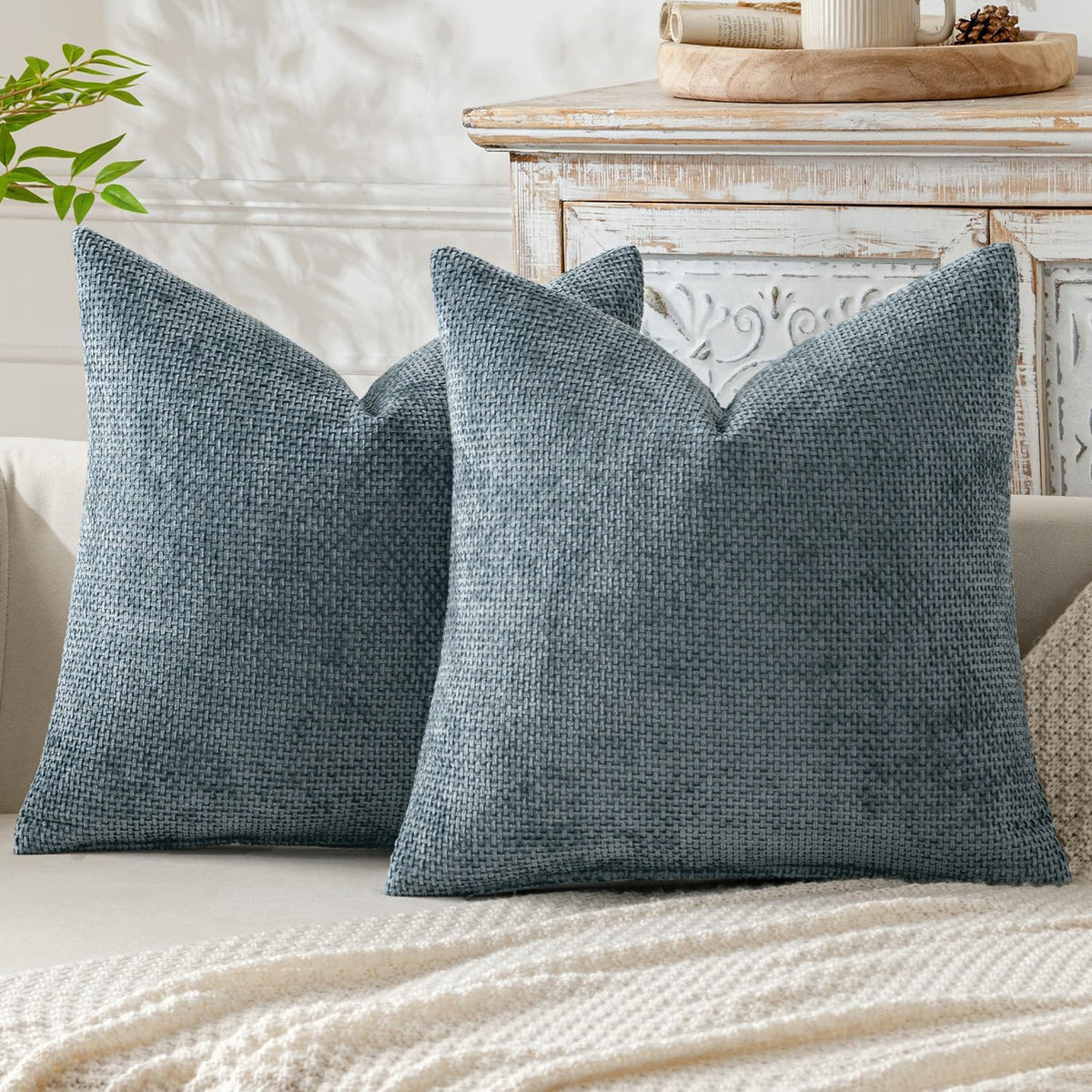 Plain Knitted Solid Color Soft Soap Bubble Pillow