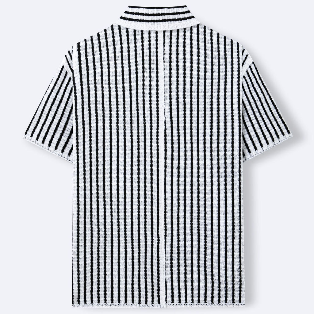 Sweater en maille rayée pour hommes de style européen et américain