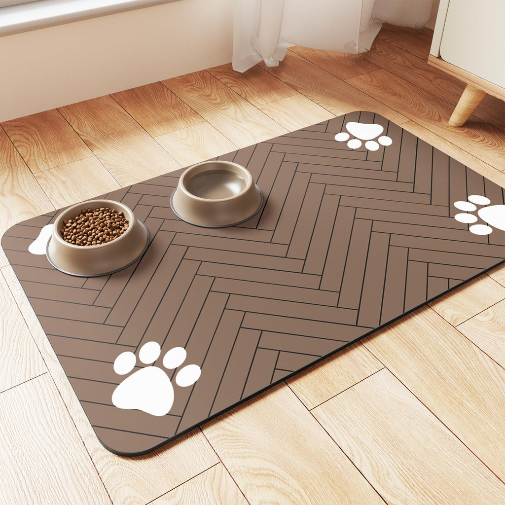 Nourriture pour animaux de compagnie Mat-Absorbent Pet Placemat pour la nourriture et le bol d'eau