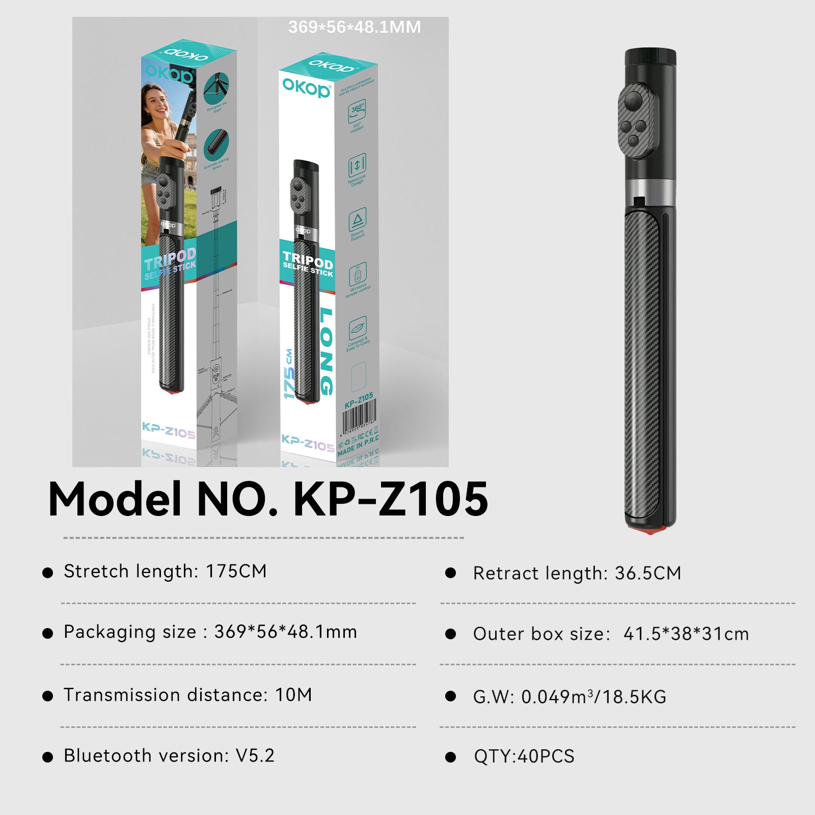 Source d'usine de stabilisateur Gimbal pour téléphone intelligent portatif universel KP-Z