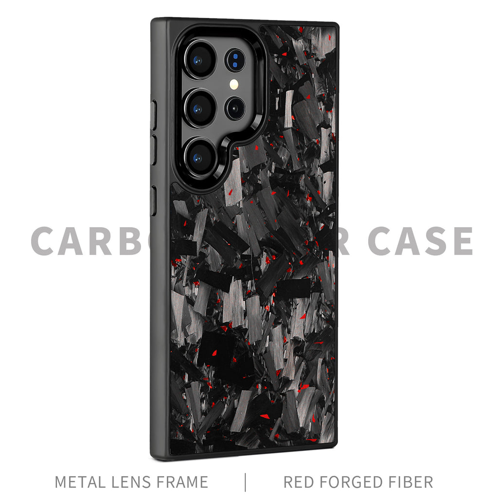 Magnetic Forged Carbon Fibre Shell Téléphone étui protecteur