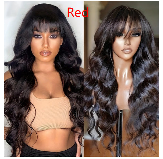 AliExpress Foreign Trade Long Wavy Full Head Wig