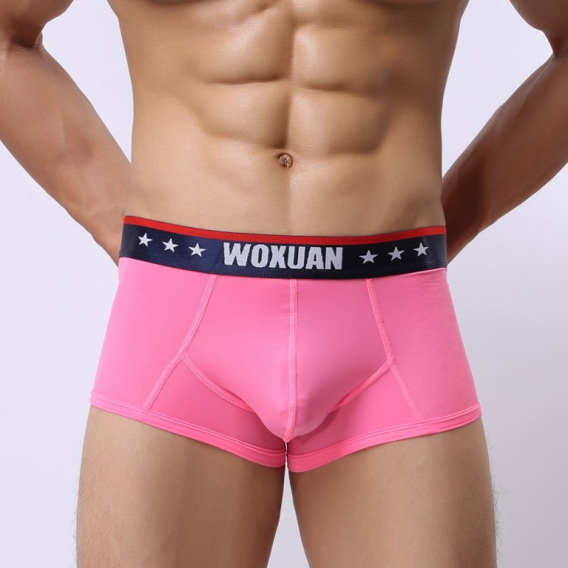 Boxers homme en soie glacée ultra-mince Mode transparente