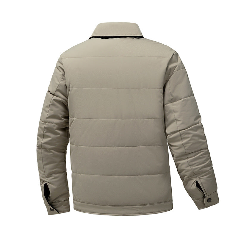 Veste en coton pour homme épais avec Lapel