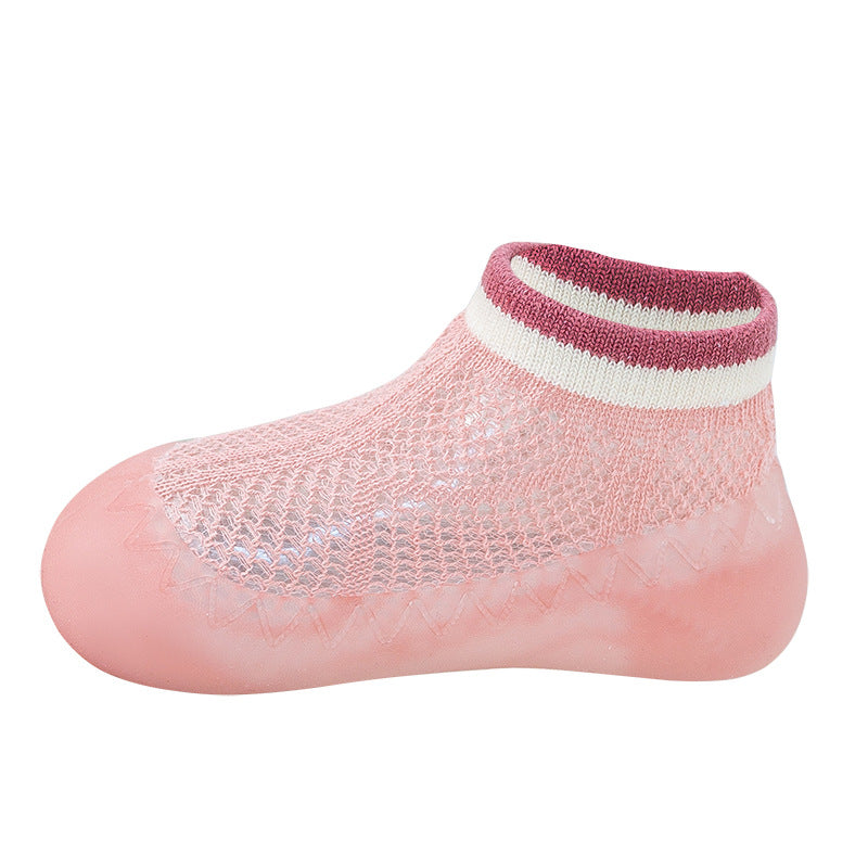 Enfants Mesh Anti-mosquito Chaussettes Chaussures Bébé Summer Bébé Chaussettes de chambre antidérapantes