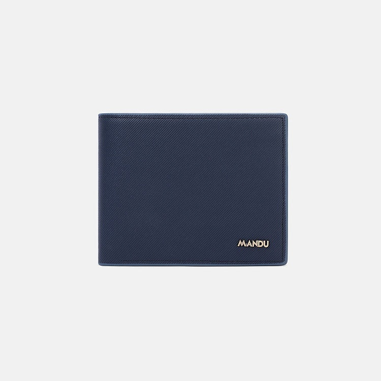 Homme PU Twill court antivol pivotant multifonctions pièces Purse