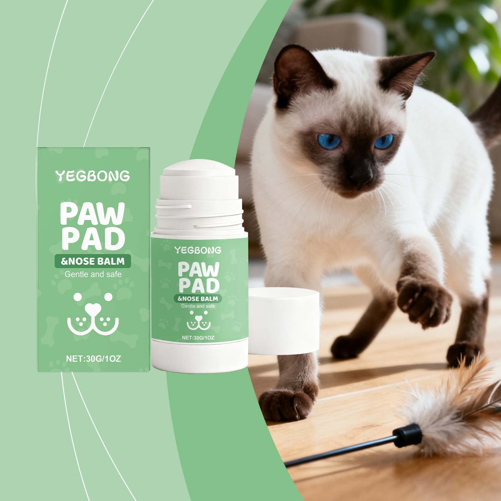 Baume doux et hydratant pour les pattes et les coussinets