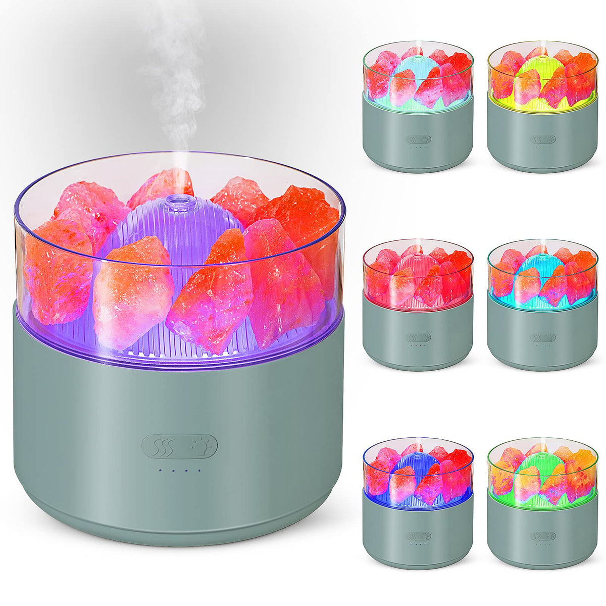 Cool-Mist Air Humidificateur Crystal Sel Aroma Diffuser Encens Machine Fogger Essen