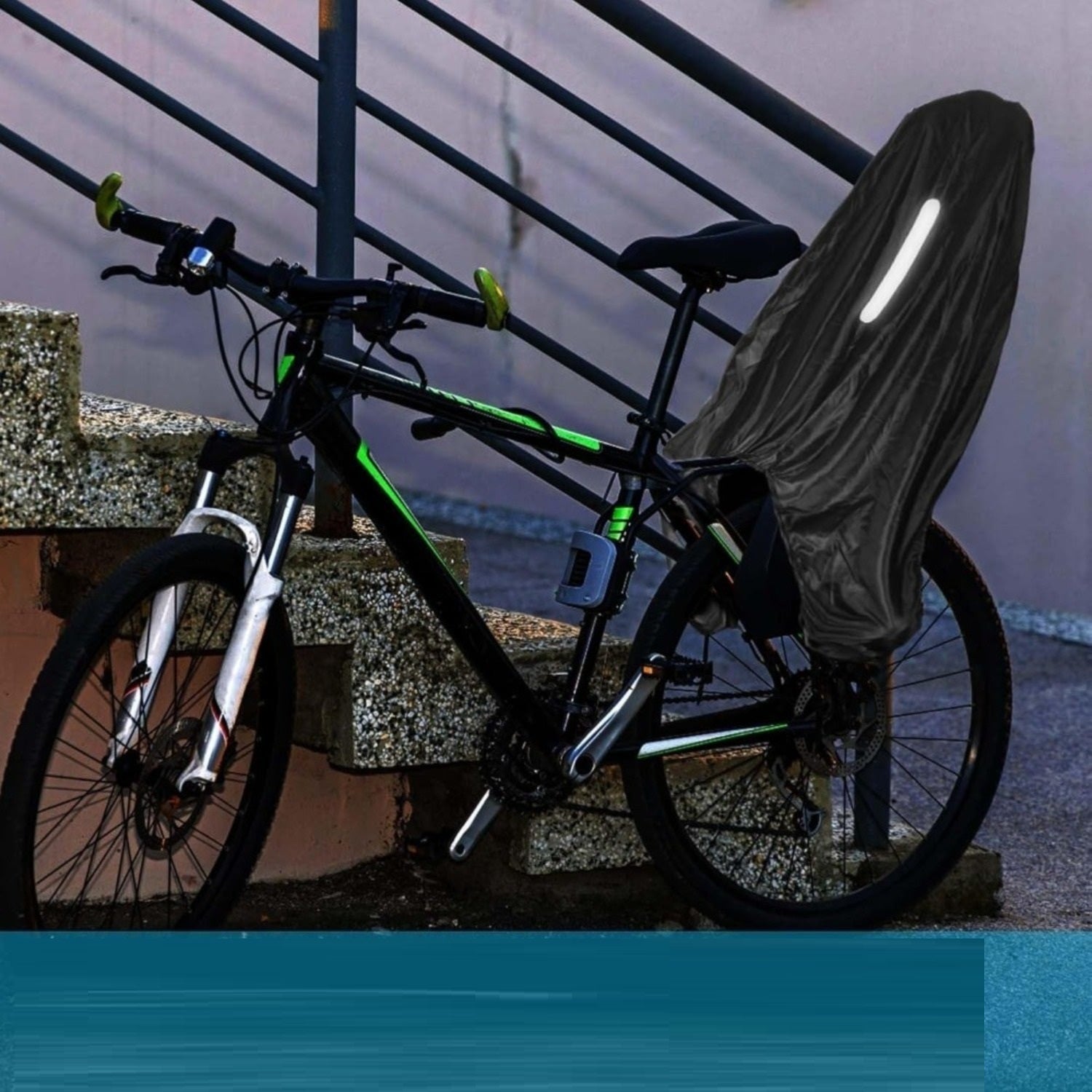 Couverture de pluie pour siège à vélo – Ensemble d'accessoires de soirée