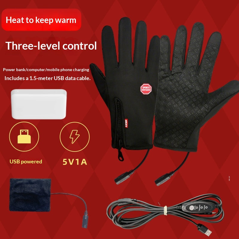 Gants de vélo à écran tactile doublés de polaire