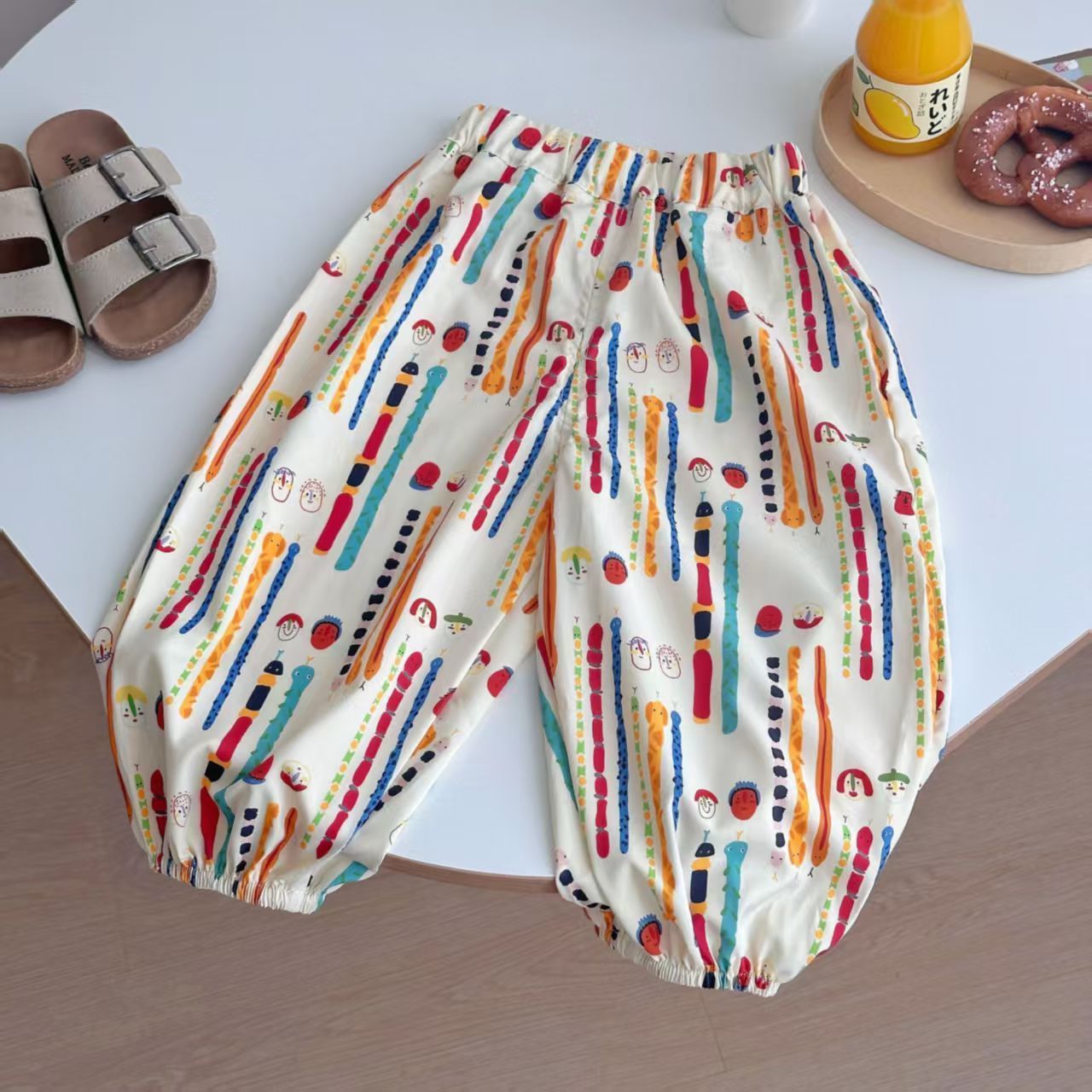 T-shirt et pantalons à manches courtes 100 coton pour enfants