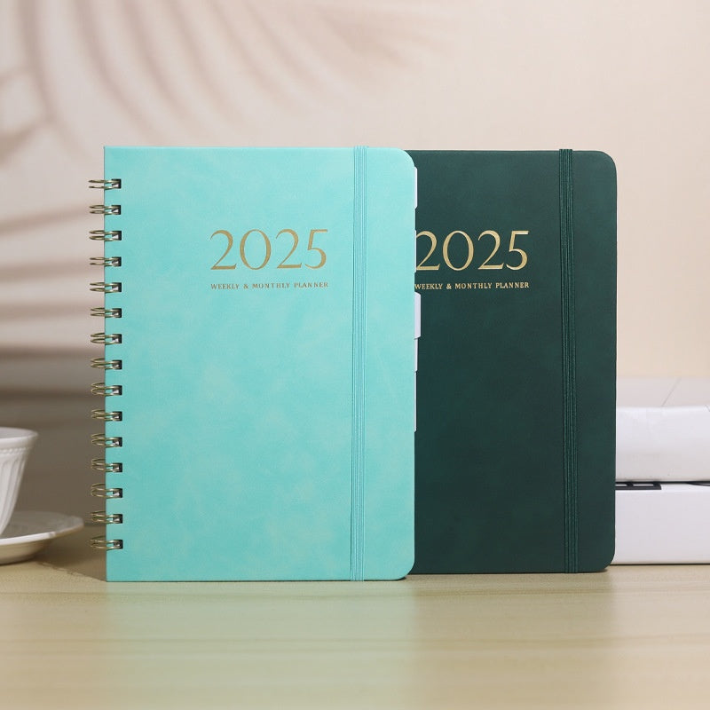 Carnet de notes en métal portable en cuir