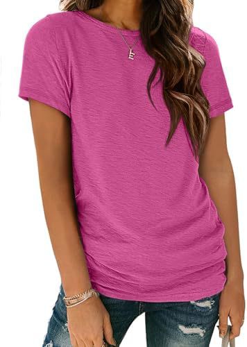 T-shirt pour femme T-shirt d'été Top manches courtes