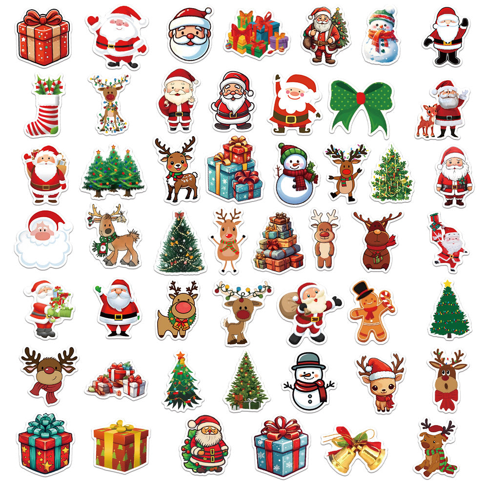 Stickers Stylo Stylo Stylo Scooter Santa Claus Waterproof