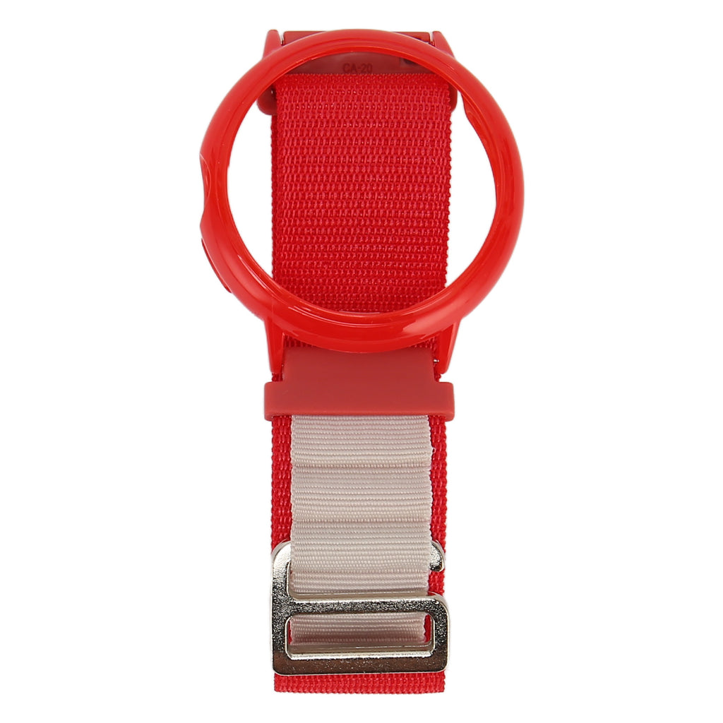 Bracelet stretch Nylon Woven Loop Watch avec boîtier de protection en plastique pour goog