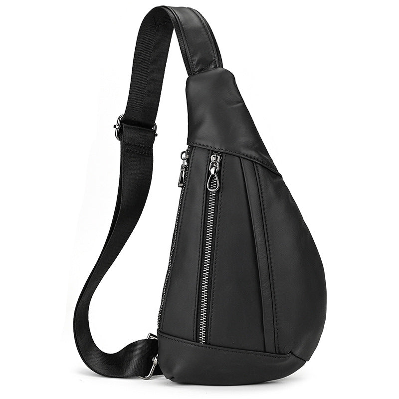 La mode créative cuir sac poitrine homme