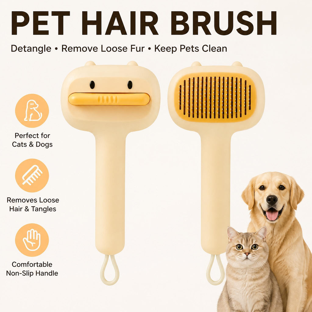 Brosse auto-nettoyante pour animaux de compagnie mignons Peigne universelle pour chats et chiens Remo