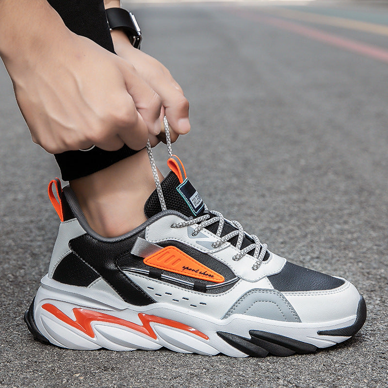 Chaussures décontractées de surface en cuir pour hommes et sport polyvalent