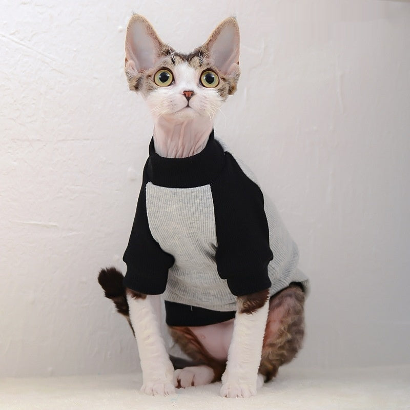 T-shirt de chat sans cheveux pour animaux de compagnie