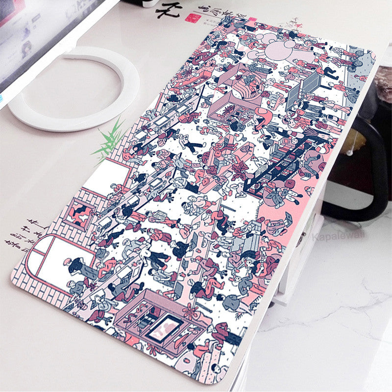 Tout noir extra long clavier bureau jeu Pad