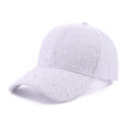 Casquette de baseball en strass pour femmes en dentelle d'été - Style chic