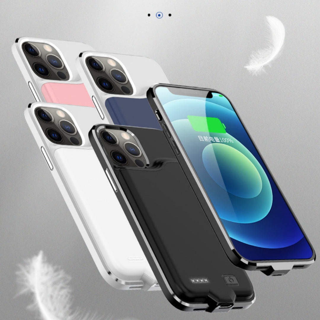 Simple Solid Couleur Ultra mince Shell Back Splint Power Bank
