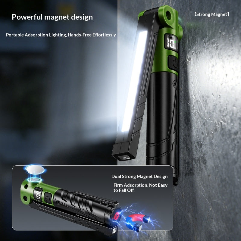 Portable pliable Multi Fonctionnel Car réparation Lampe de travail avec capacité de charge