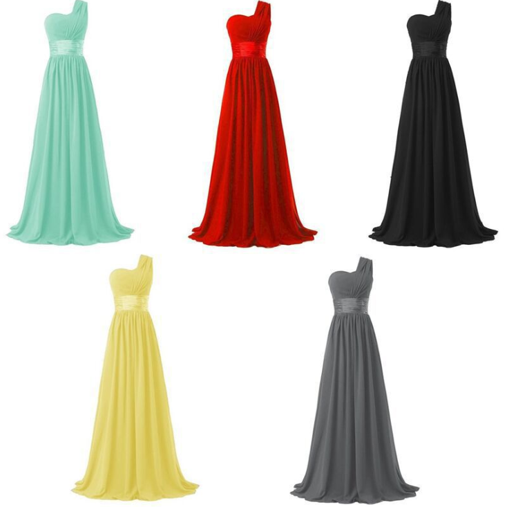 Robe longue de banquet multicolore