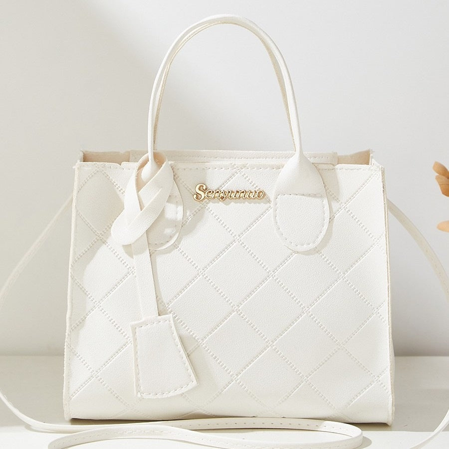 Sac à bandoulière unique matelassé en diamant