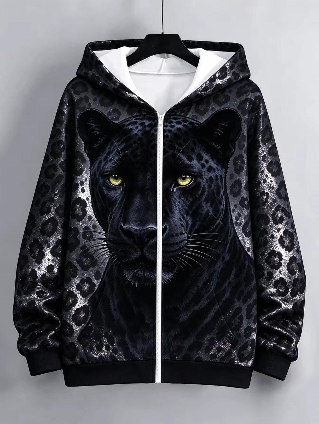 Sweatshirt à capuche Zip Up de style européen américain pour femme
