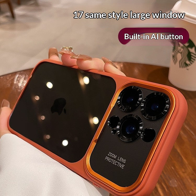 Étui de téléphone à grande vue entièrement inclus avec un bouton de fermeture de caméra intégré