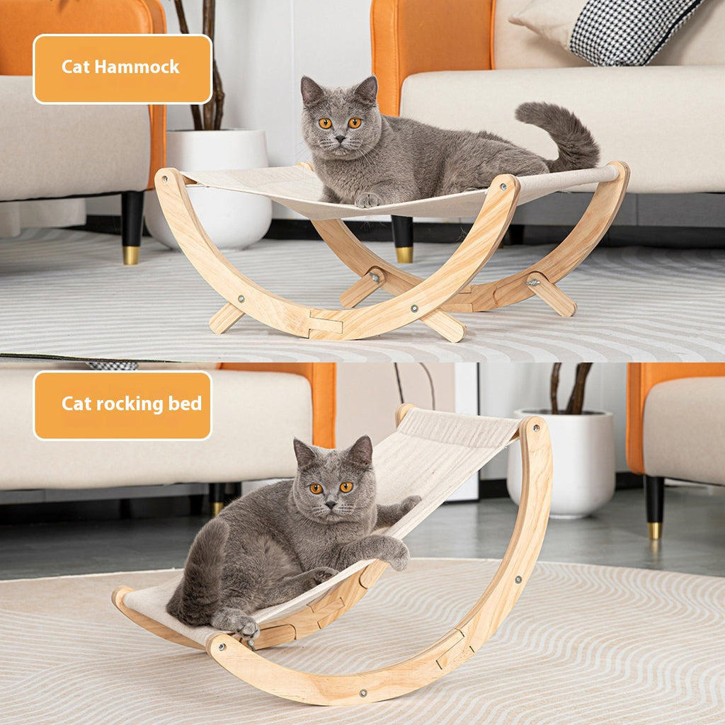 Bois massif Chat Shaker Pet Bed pliable Chat Nest Hammock