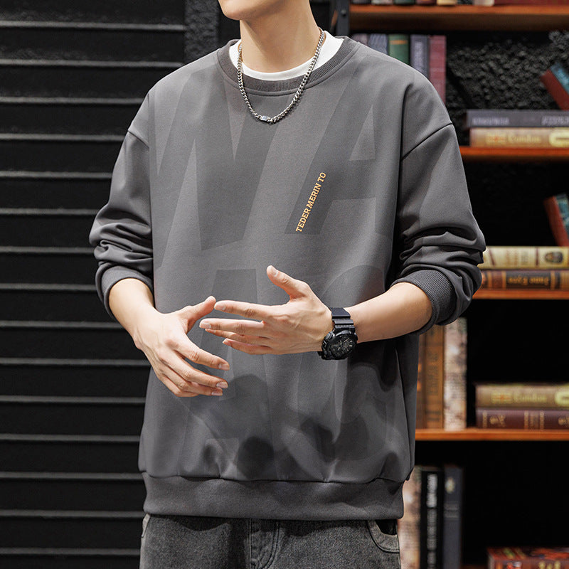 Style américain Vintage Hommes Raglan manches longues Top