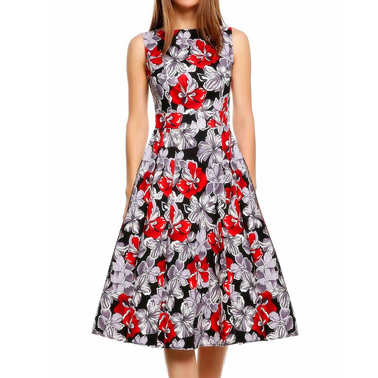 Robe vintage imprimée