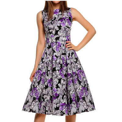 Robe vintage imprimée