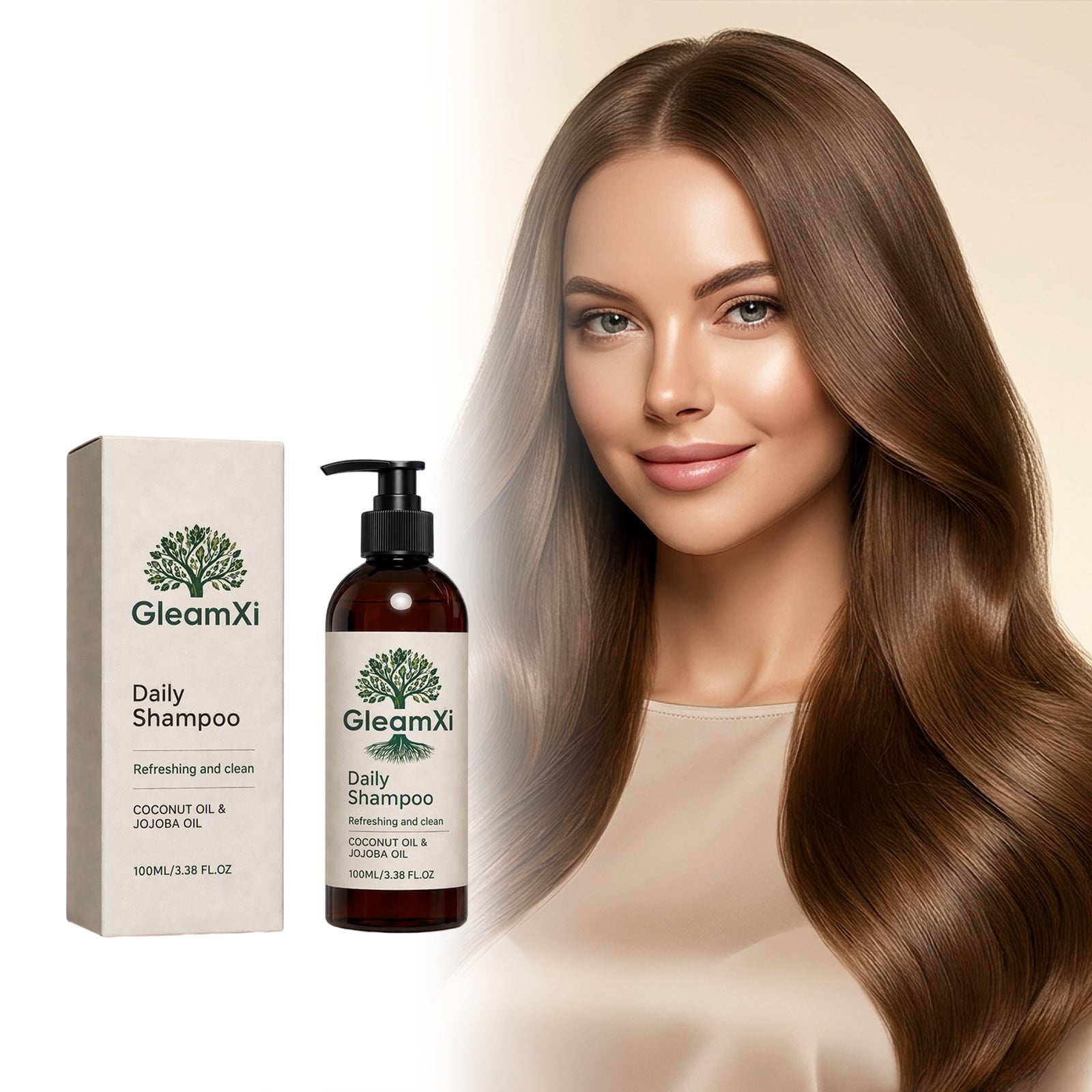 Shampooing hydratant doux - Soins capillaires quotidiens pour les brins doux lisses Formule nettoyante