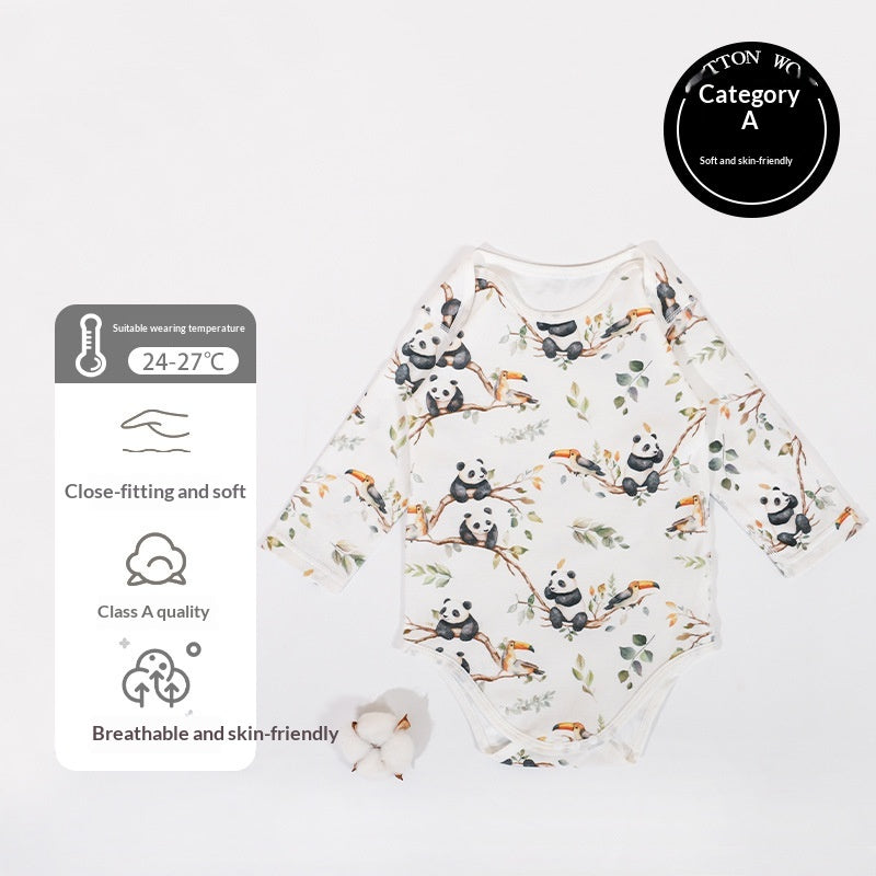 Romper de coton pur sans os pour bébés