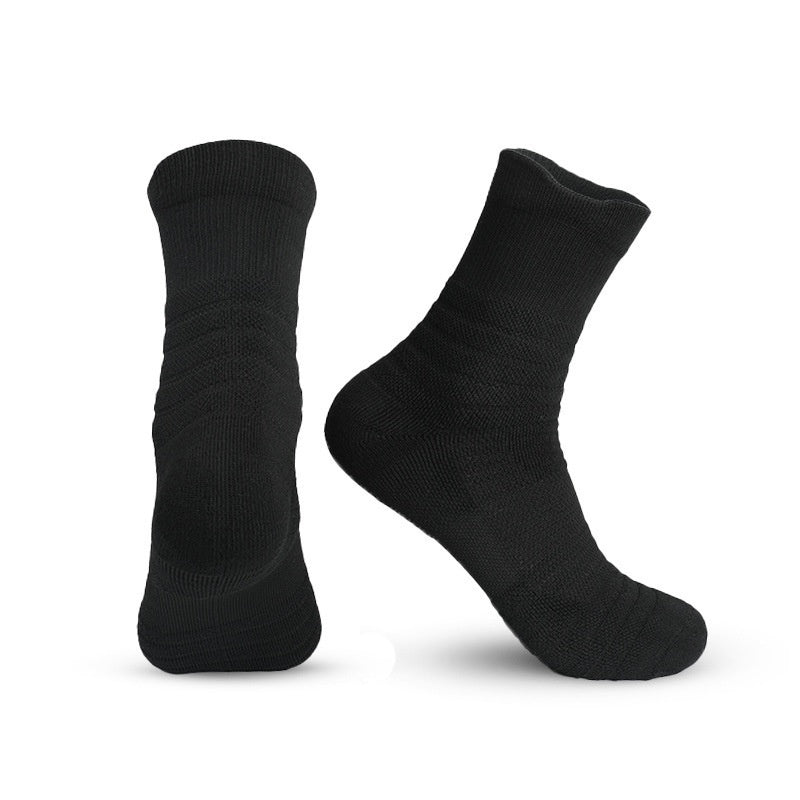 Sports professionnels Running Fitness Basketball Sauter la corde Long Calf Compression Stockin
