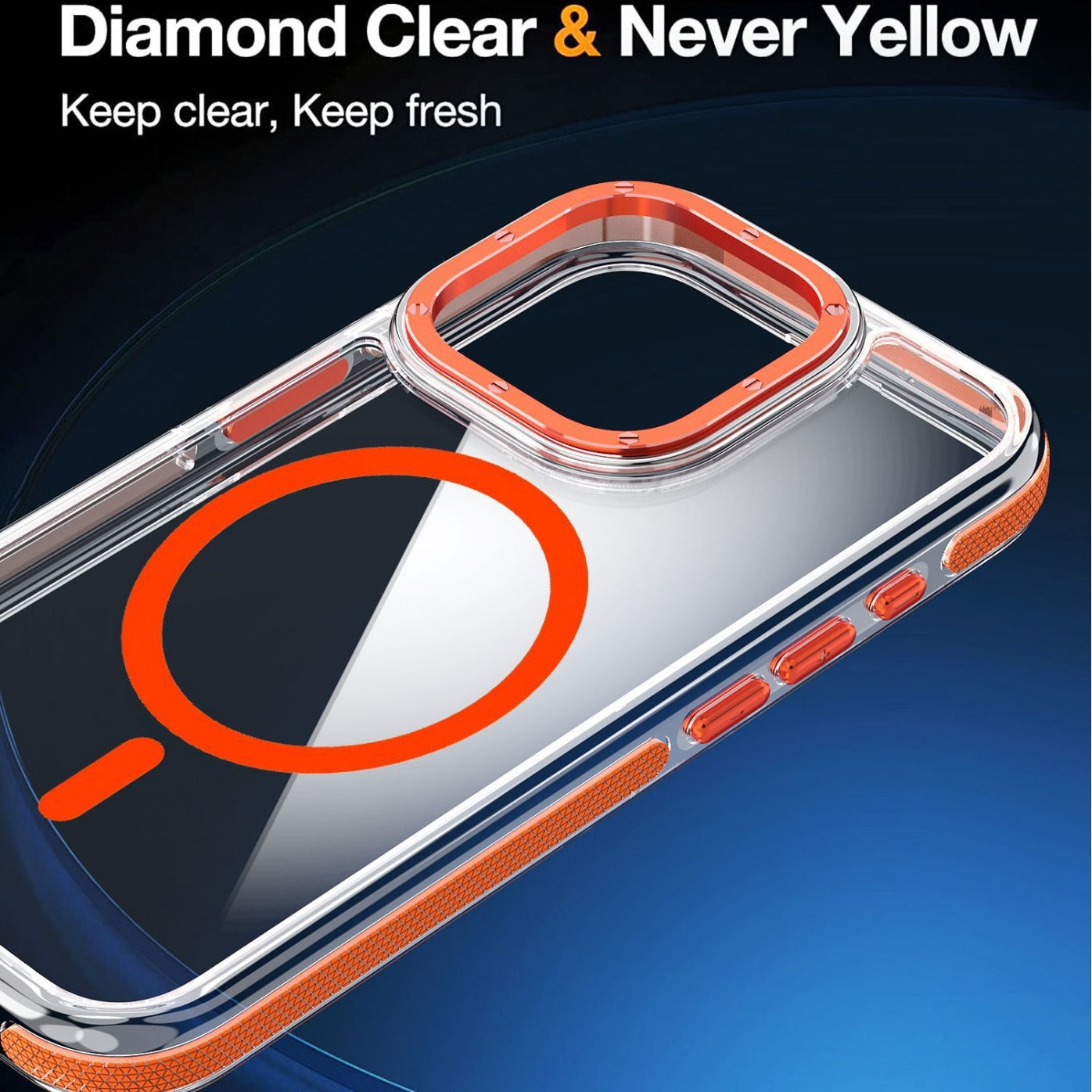 X Boîtier de téléphone magnétique transparent Edge bicolore