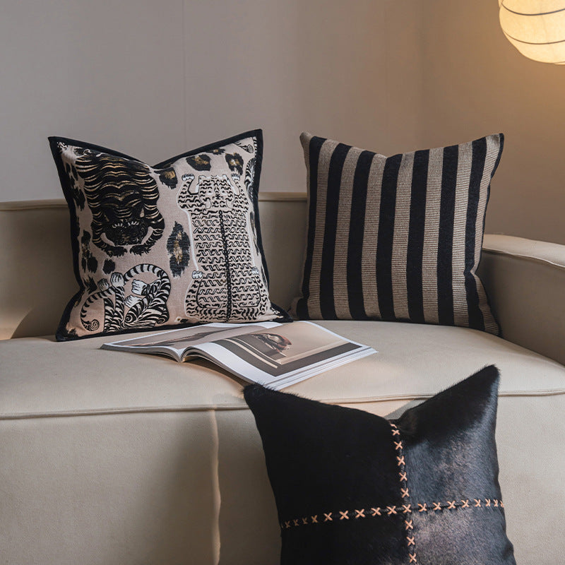 Solide-couleur lumière-luxe salon Canapé lancer oreiller