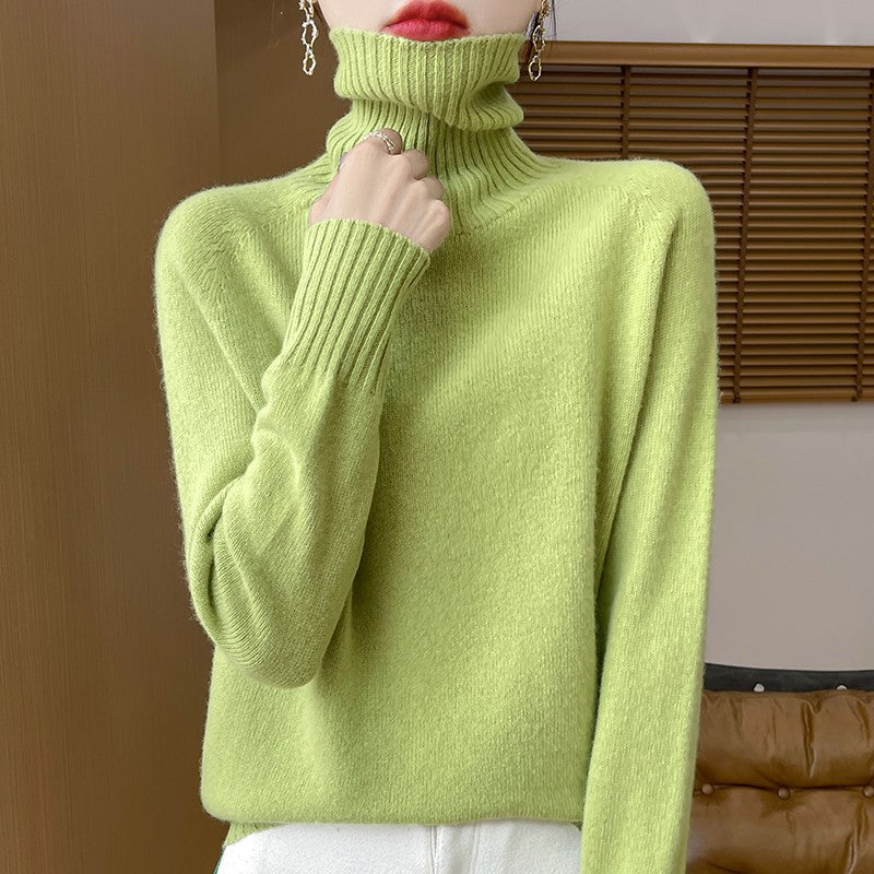 Chandail tricoté Pull à manches longues en couleur solide