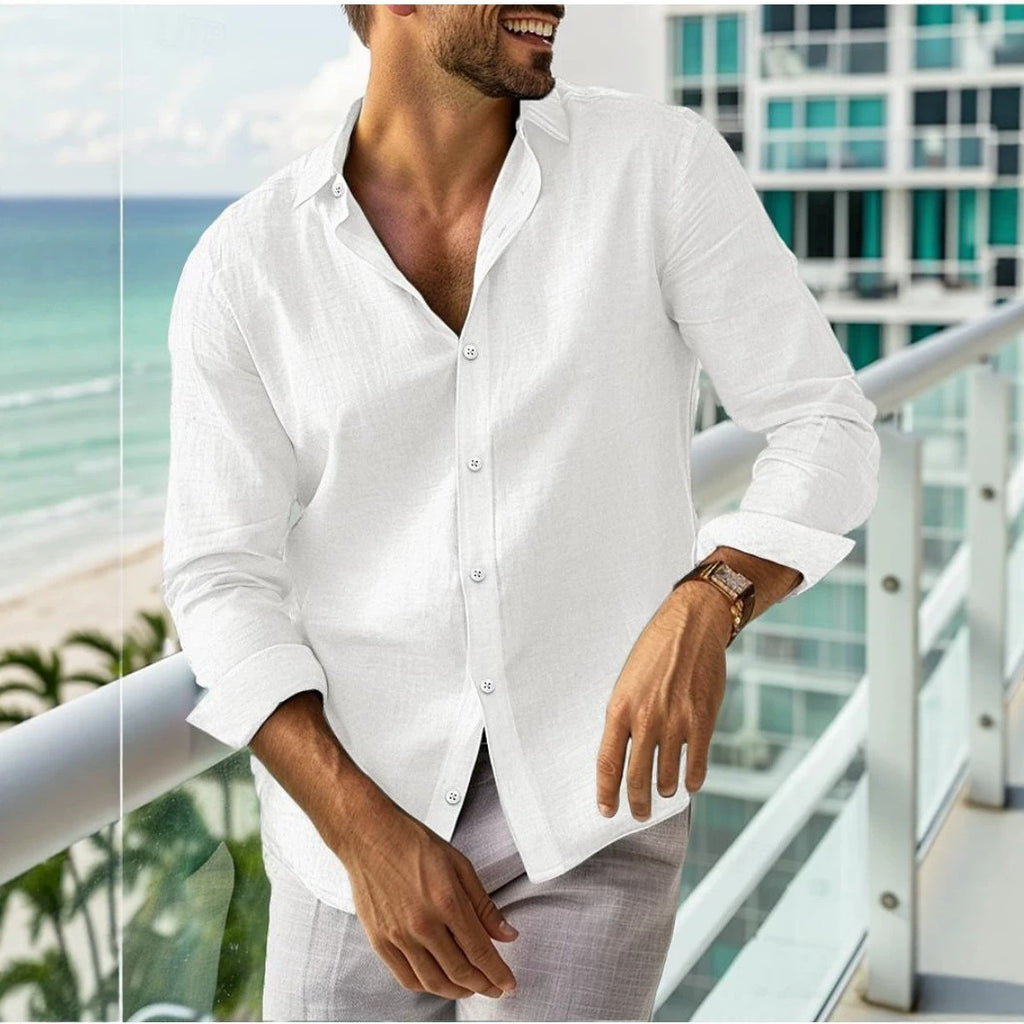 Chemise à manches longues pour hommes