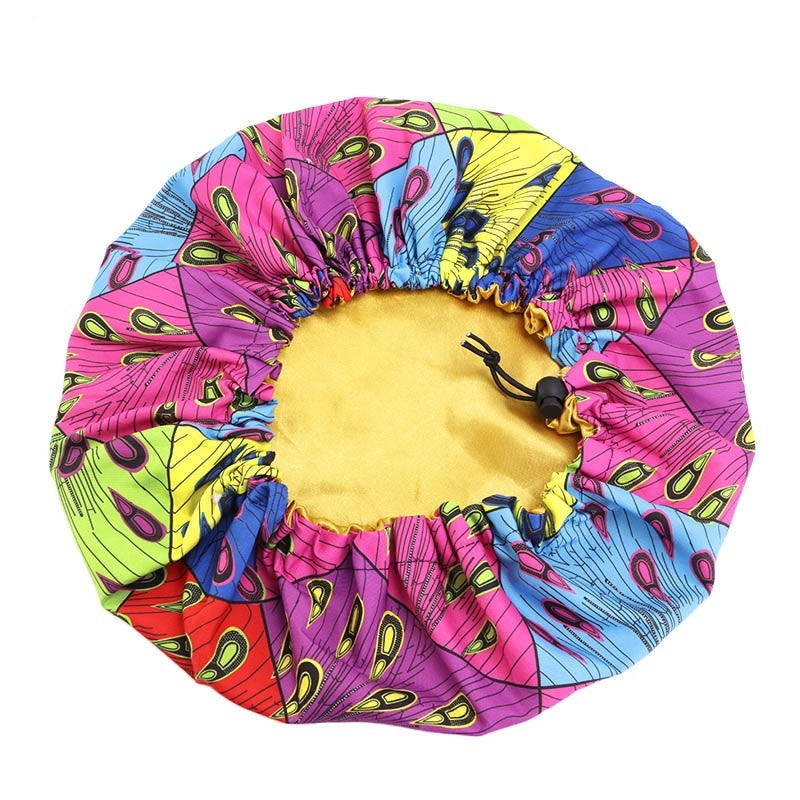 Chapeau rond double couche imprimé